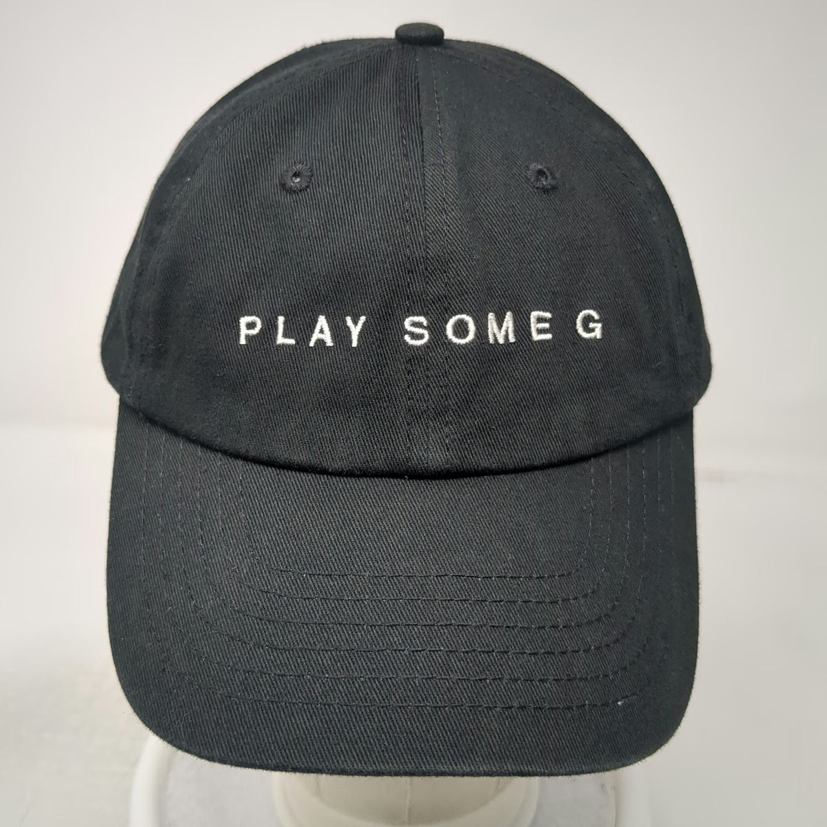 Bad Birdie Baseball Cap Black One Size Play Some G Embroidery Adjustable Hat
