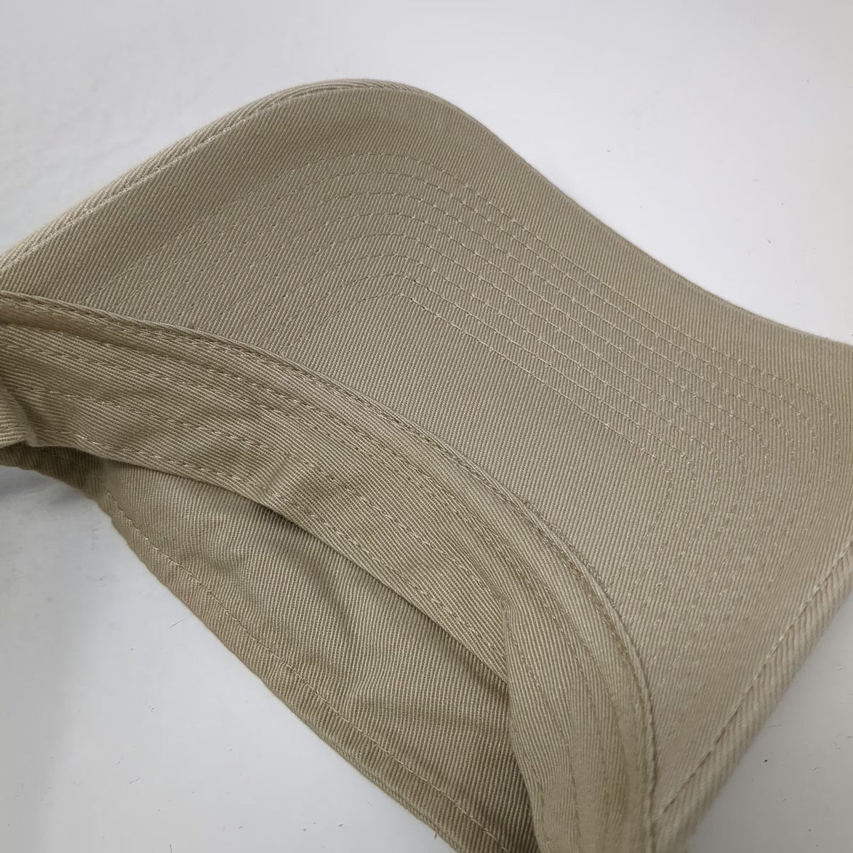 Toppers Visor Beige One Size Embroidered Logo Strapback Cotton Curved Brim Hat
