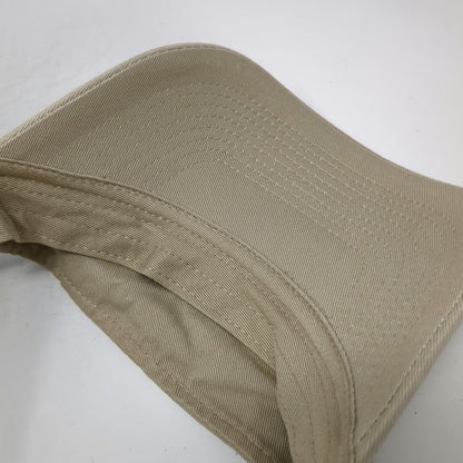 Toppers Visor Beige One Size Embroidered Logo Strapback Cotton Curved Brim Hat