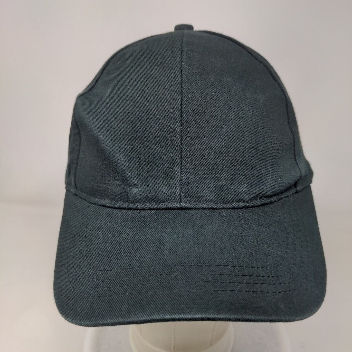 BP. Slideback Hat Black One Size Adjustable Vented Holes 6 Panel Blank