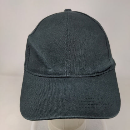 BP. Slideback Hat Black One Size Adjustable Vented Holes 6 Panel Blank