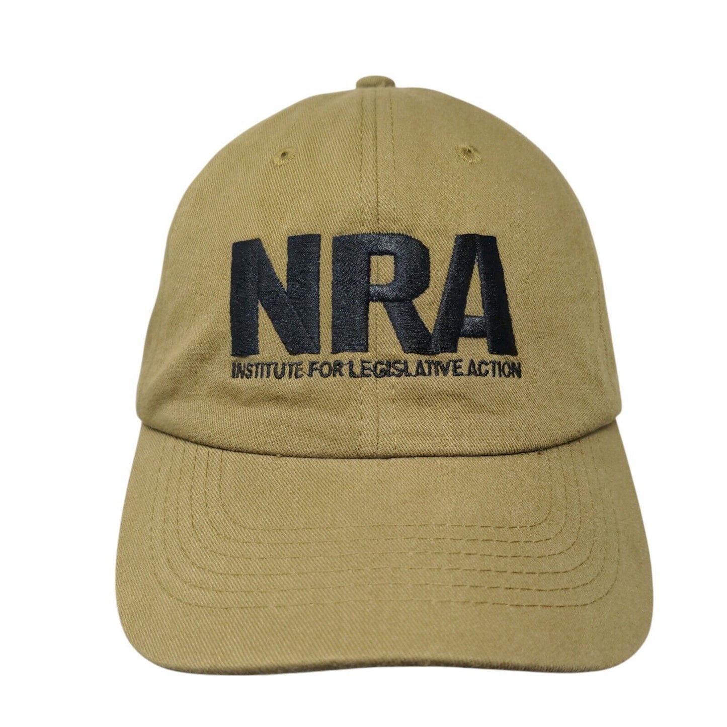 NRA Institute For Legislative Action Strapback Hat Brown One Size Adjustable