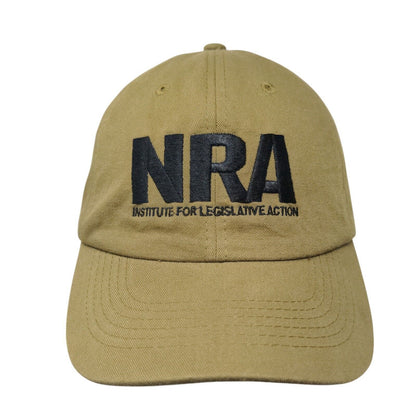 NRA Institute For Legislative Action Strapback Hat Brown One Size Adjustable