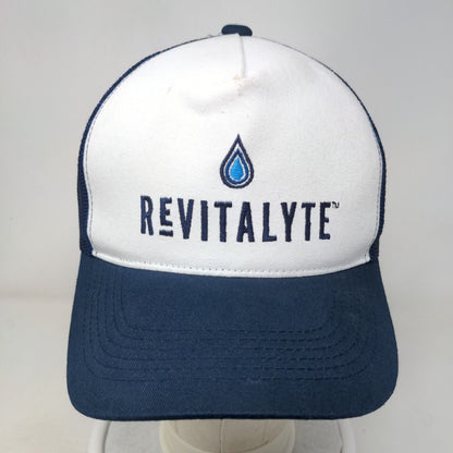 Revitalyte Snapback Mesh Back Trucker Hat Blue One Size Embroidered Boelter