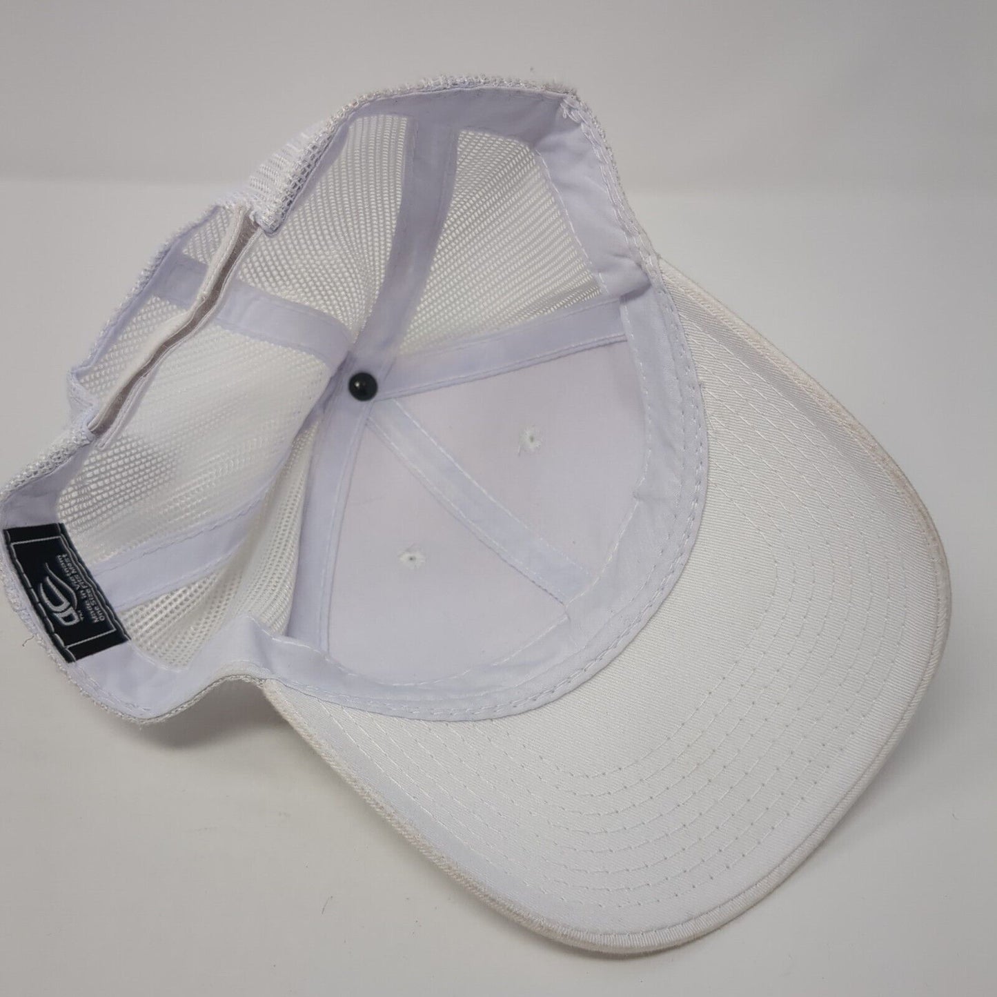 Outdoor Cap Strapback Trucker Hat White OS Adjustable Mesh Back 6 Panel Blank