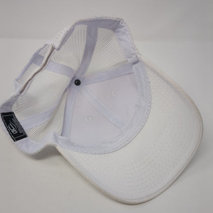 Outdoor Cap Strapback Trucker Hat White OS Adjustable Mesh Back 6 Panel Blank