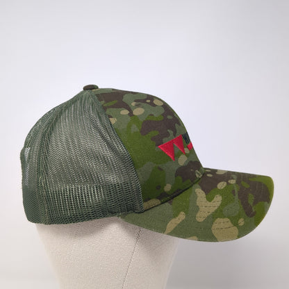 Warning Lites Of St. Louis Trucker Hat Multi OS Adjustable Camo Mesh Yupoong