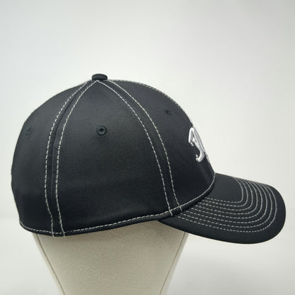 G.Loomis Baseball Cap Black L Fitted Fish Skeleton Contrast Stitching Hat