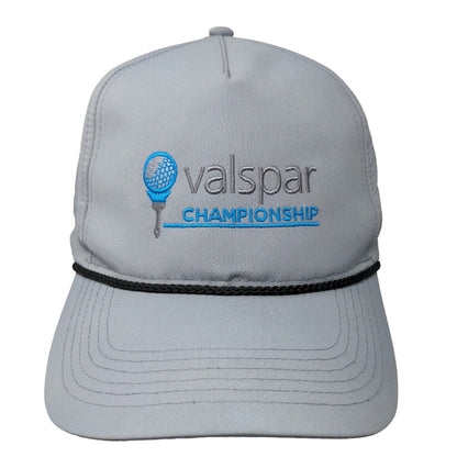 Valspar Championship Snapback Hat Gray OSFM Embroidered Ahead Performance