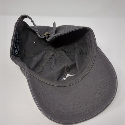 Mountain Slideback Hat Gray One Size Adjustable Embroidered Outdoor Cap