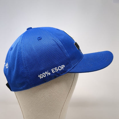 Pacific Steel Idaho Falls ID Strapback Hat Blue One Size Embroidered