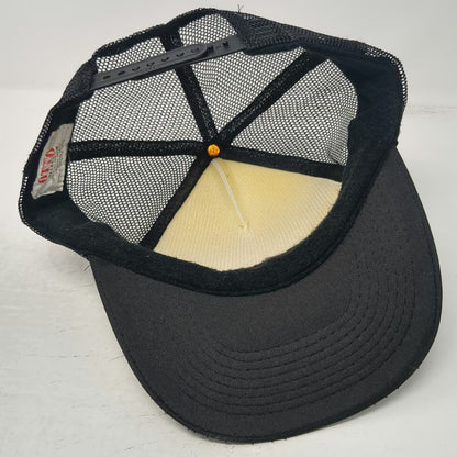 Otto Trucker Hat Black OSFM Rustler India Pale Ale Beer IPA Mesh Back Western