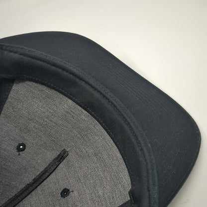 Richardson 5 Panel Black One Size Snapback PACTEC Logo Patch Flat Bill Cap Hat