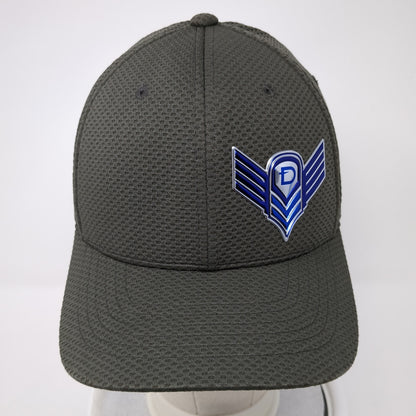 Flexfit Fitted Baseball Cap Brown Medium Lightweight Vented Holes Yupoong