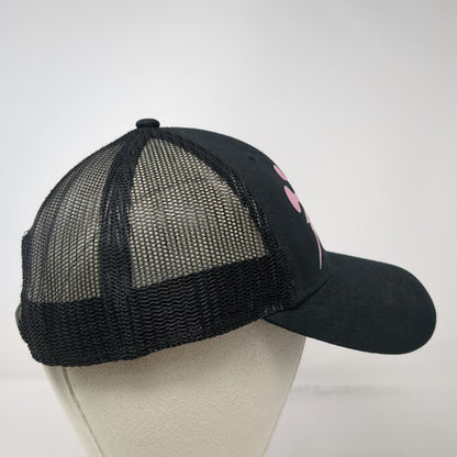 Smash Court Trucker Hat Black One Size Mesh Back Pickleball Graphic Snapback