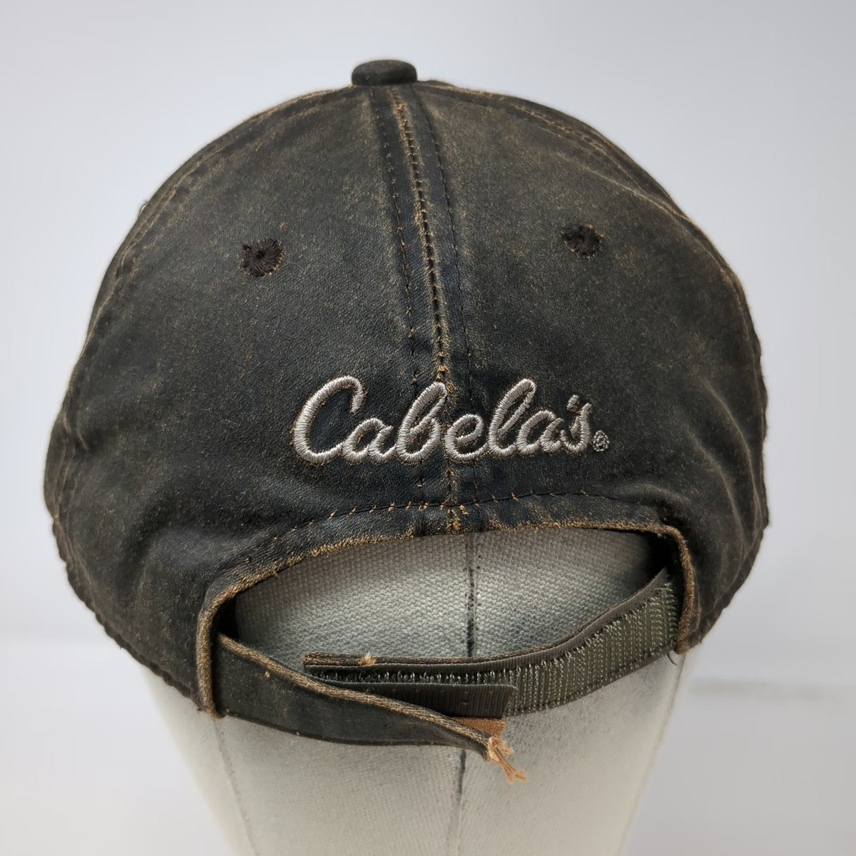 Cabela's Baseball Cap Brown OSFM Gonzales Louisiana Embroidered Strapback Hat