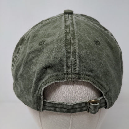 Unbranded Men's Slideback Hat Green Size OSFM Blank 100% Cotton Adjustable