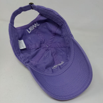 Newt Men's Slideback Hat Purple Adjustable 100% Cotton Embroidered Frog Logo