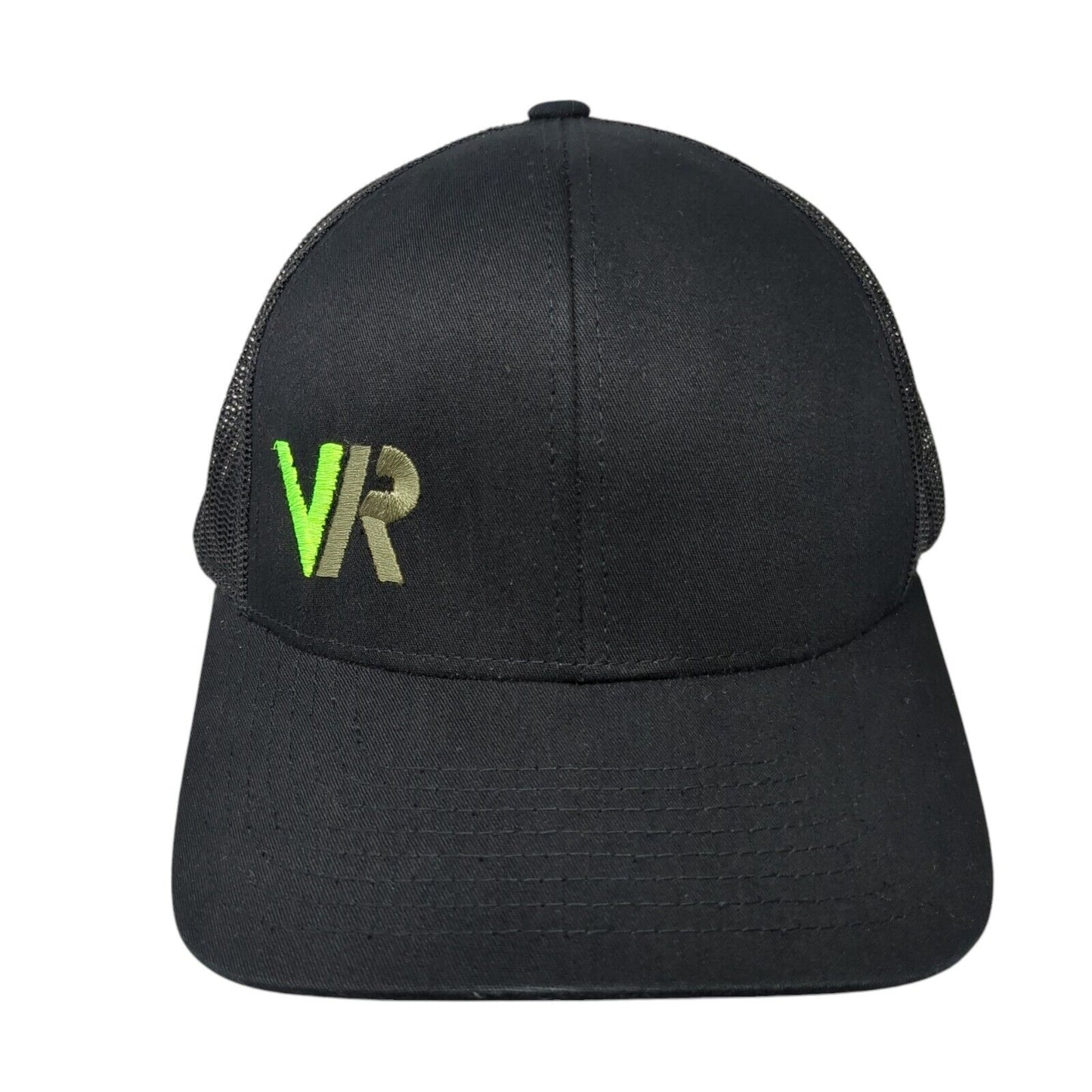 VR Snapback Mesh Back Trucker Hat Black One Size Pacific Headwear