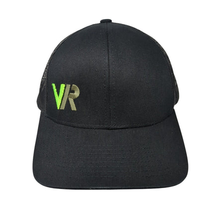 VR Snapback Mesh Back Trucker Hat Black One Size Pacific Headwear