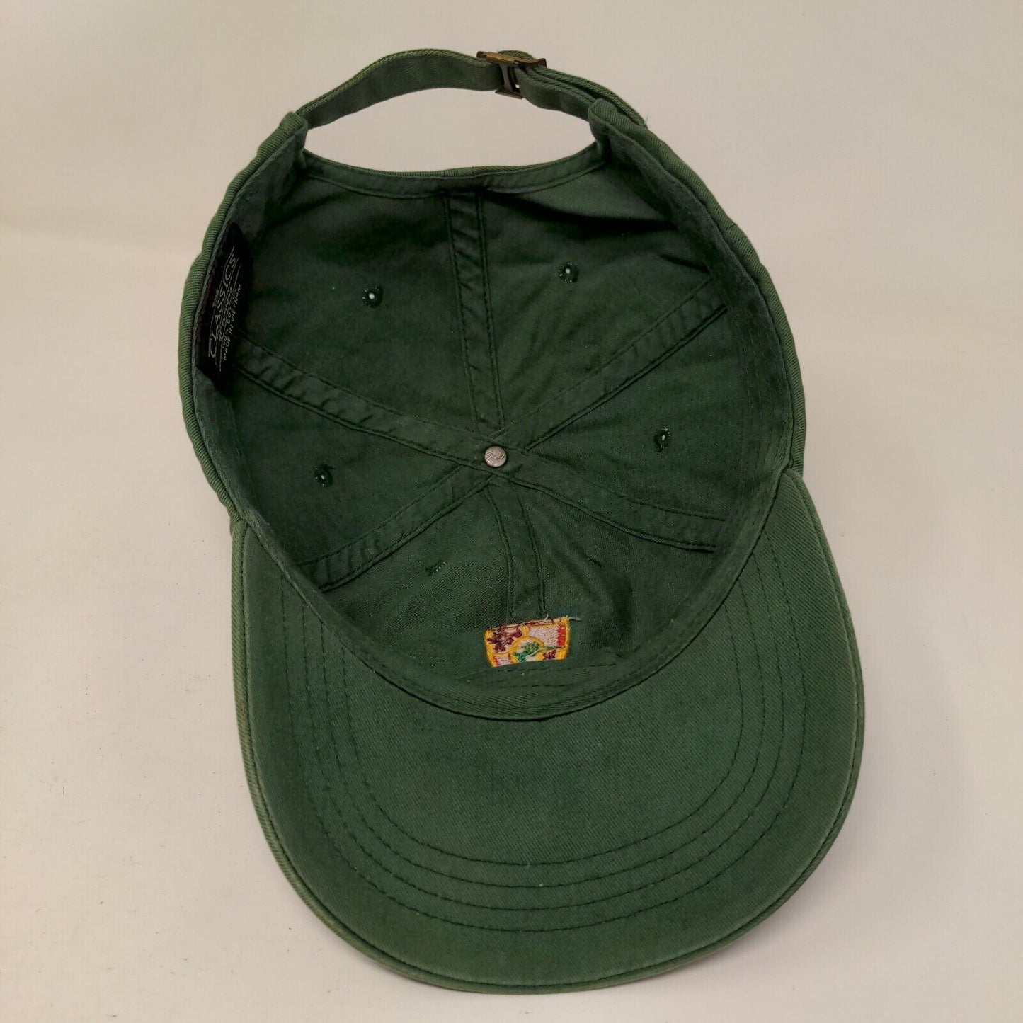 Outlaw 1963 Slideback Hat Green One Size Embroidered 6 Panel Yupoong