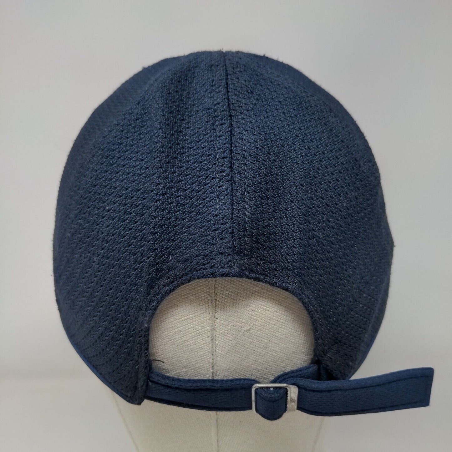 Adidas Slideback Hat Blue One Size Adjustable Breathable Embroidered Trefoil