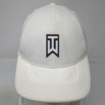 Nike Baseball Cap White L Tiger Woods Logo Dri-Fit Legacy 91 Stretch Fitted Hat