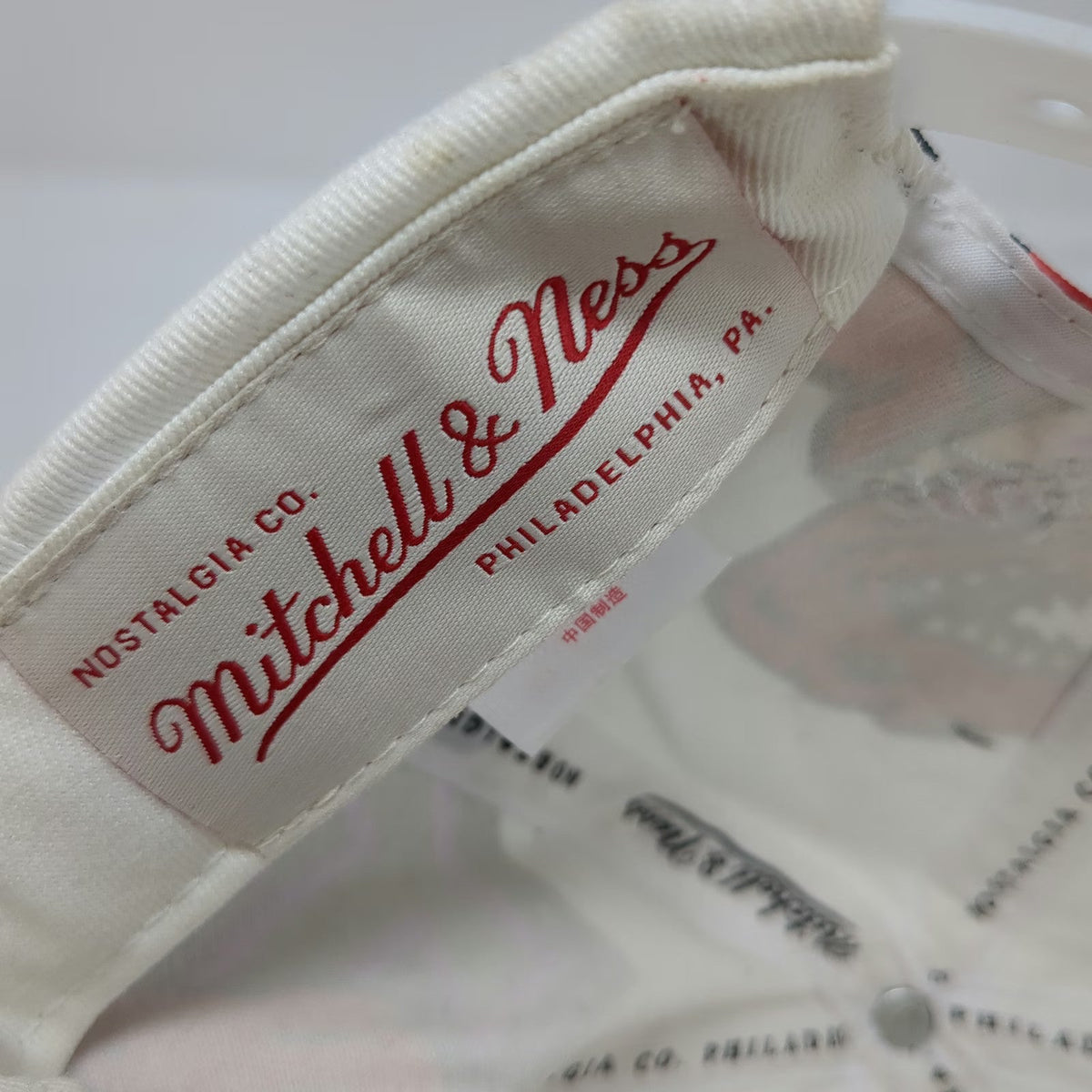 Mitchell & Ness Toronto Raptors NBA 5 Panel White Hat One Size All Over Print