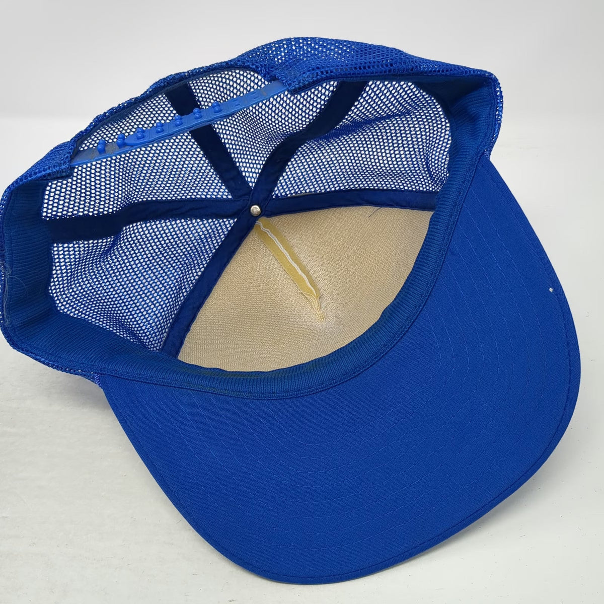 Blue Fleetwood Idaho Trucker Hat One Size Mesh Back Snapback Foam Front Print