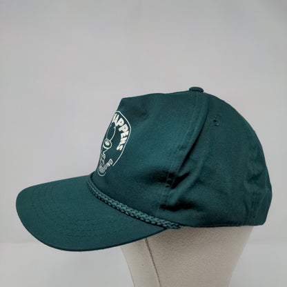 Crap Happens In The Underground Snapback Hat Green OSFA Adjustable Rope Yupoong