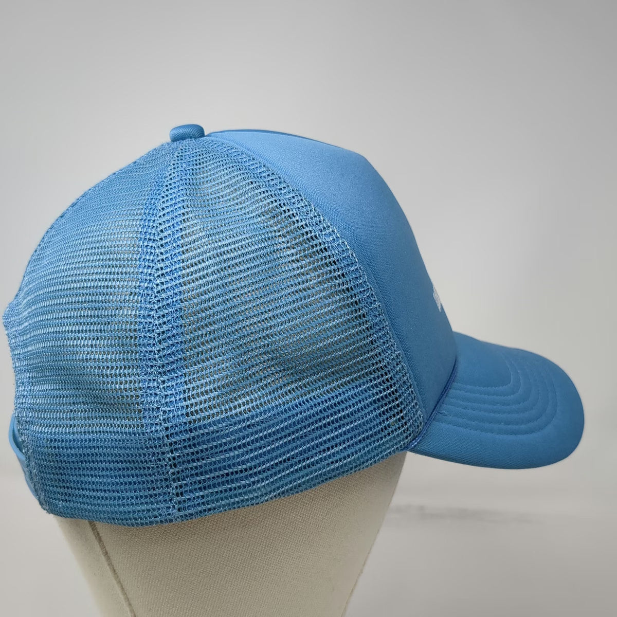 Dabico Artist Factory Trucker Hat Blue One Size Mesh Back Snapback Guitar Logo