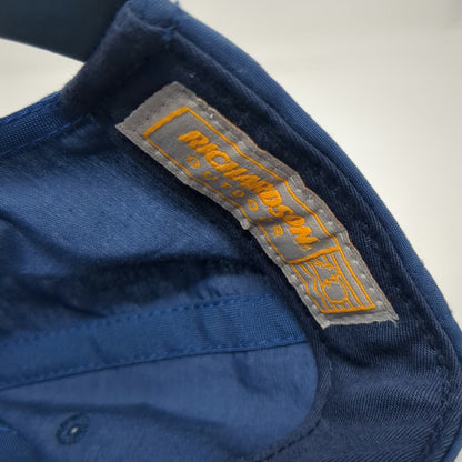 Richardson 5 Panel Hat Blue One Size Rope Snapback Embroidered Logo Cotton