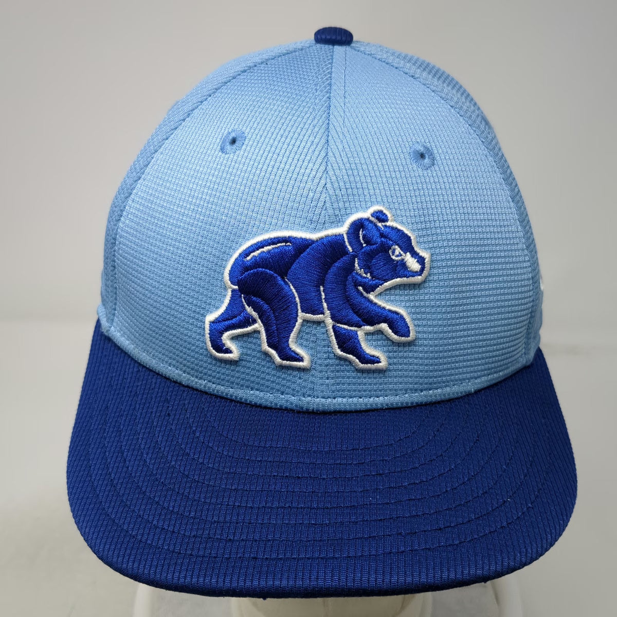 New Era Chicago Cubs MLB Snapback Hat Blue One Size Flat Brim Side Patch 9FIFTY