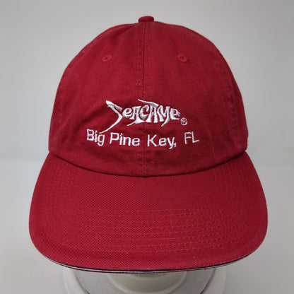 Sea Came Big Fine Key Florida Slideback Hat Red One Size Adjustable Fahrenheit
