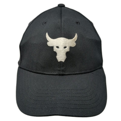 Under Armour Baseball Cap Blue One Size Project Rock Brahma Bull Strapback Hat