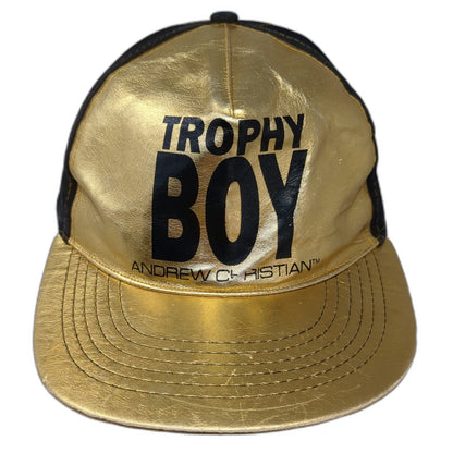 Andrew Christian 5 Panel Gold One Size Snapback Trophy Boy Graphic Hat