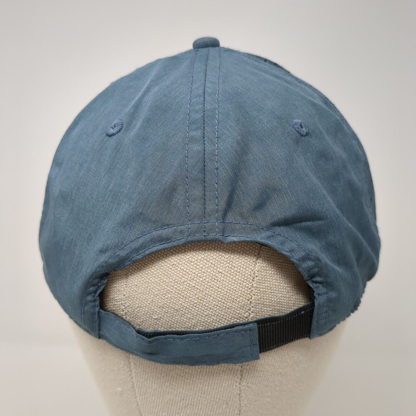 John Deere Strapback Hat Blue One Size Adjustable Laser Cut Perforated