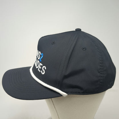 Outdoor Cap 5 Panel Black One Size Teens 2 Trades Rope Snapback Performance Hat