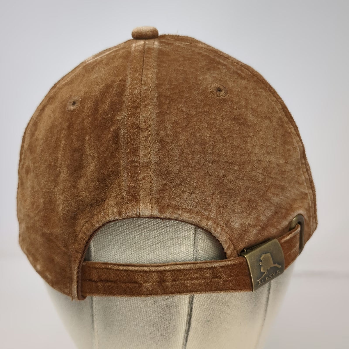 Arctic Circle Enterprises Baseball Cap Brown One Size Suede Leather Alaska Hat