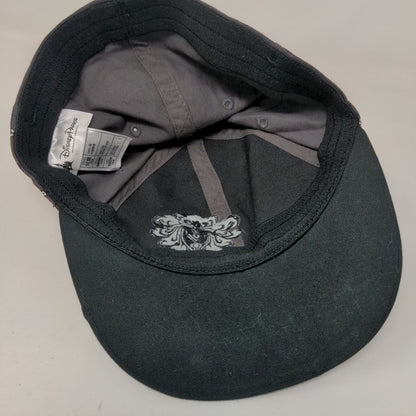 The Haunted Mansion Youth Fitted Hat Gray 54cm Embroidered Disney Parks Cotton