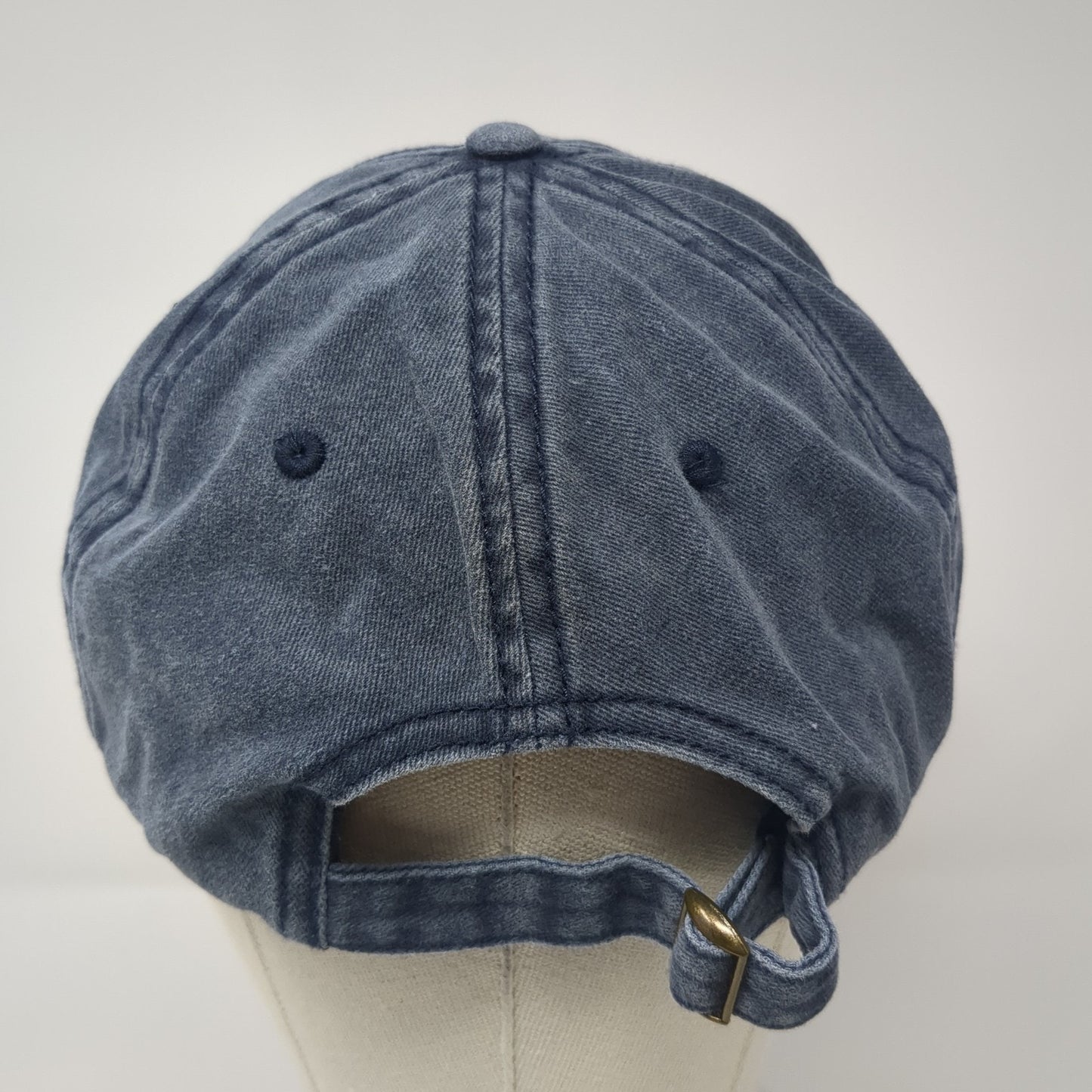 Zylioo Slideback Hat Blue One Size Adjustable Solid 6 Panel Blank