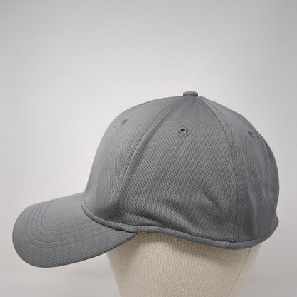 Athletic Works Fitted Hat Gray L/XL Lightweight Vented Holes 6 Panel Blank