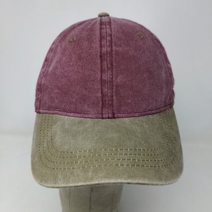 Mudd Women's Slideback Hat Red Beige Adjustable 100% Cotton Blank