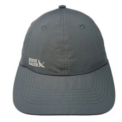 Eddie Bauer Baseball Cap Gray One Size Strapback Embroidered Logo Polyester Hat