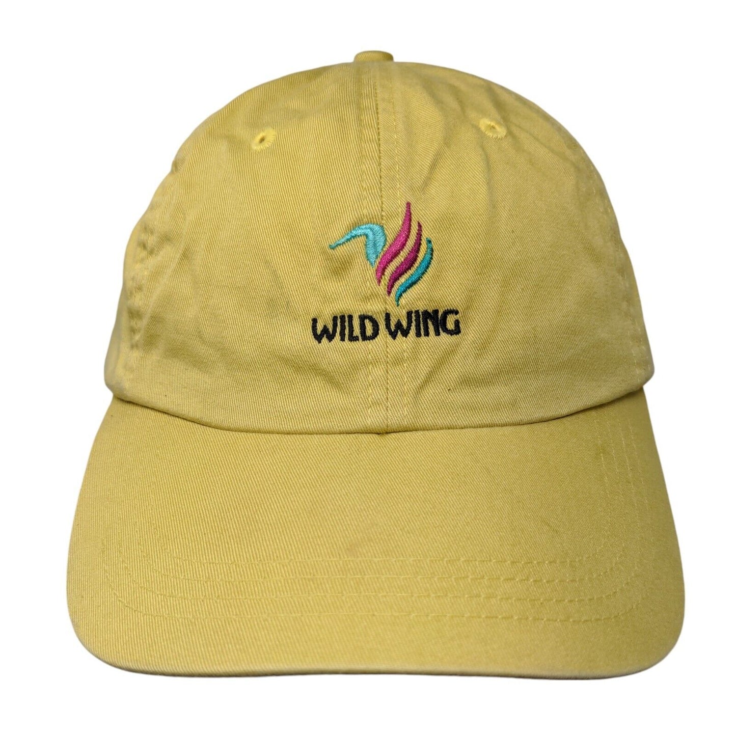 Wild Wing Slideback Hat Yellow One Size Mid Fit Adjustable Embroidered Ahead