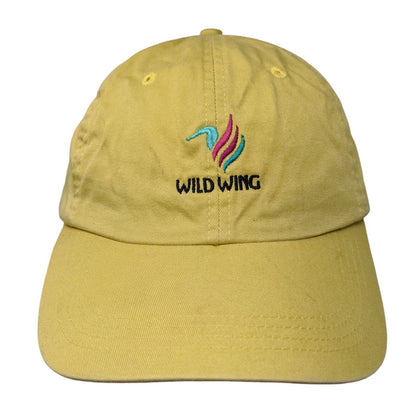 Wild Wing Slideback Hat Yellow One Size Mid Fit Adjustable Embroidered Ahead