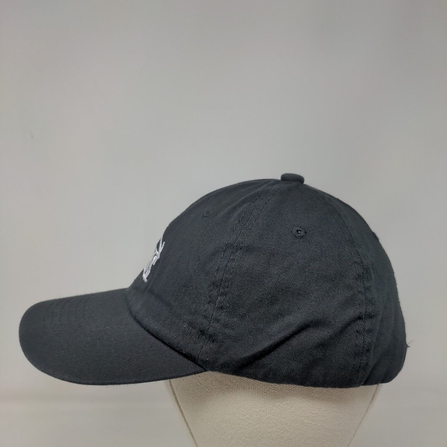 Vibes Liddy Supply Slideback Hat Black OSFA Adjustable Embroidered