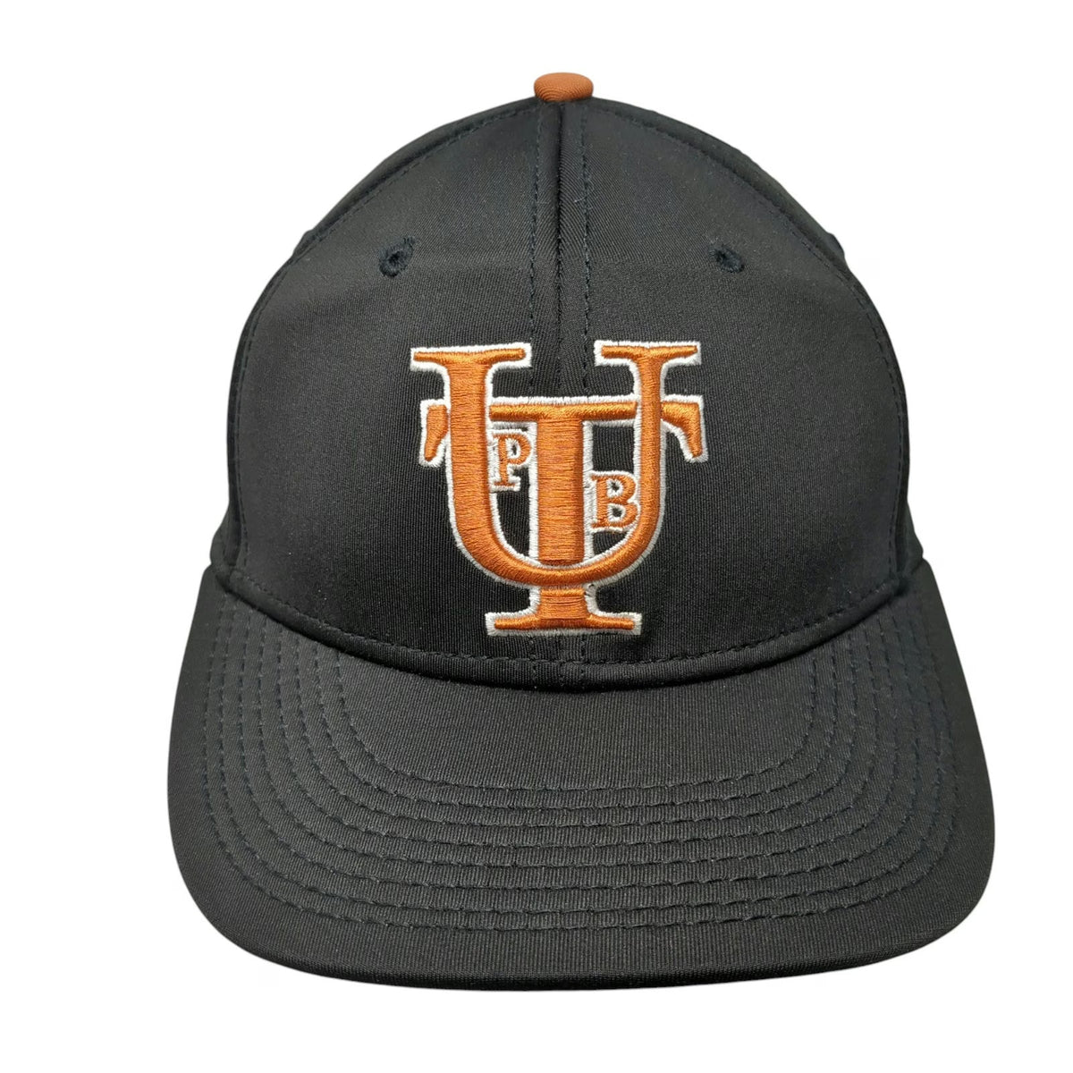 The Game Baseball Cap Black 7 Fitted UTPB University Pro Hat University of Texas