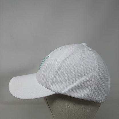 PUMA Slideback Hat White One Size Adjustable Embroidered 6 Panel Polyester