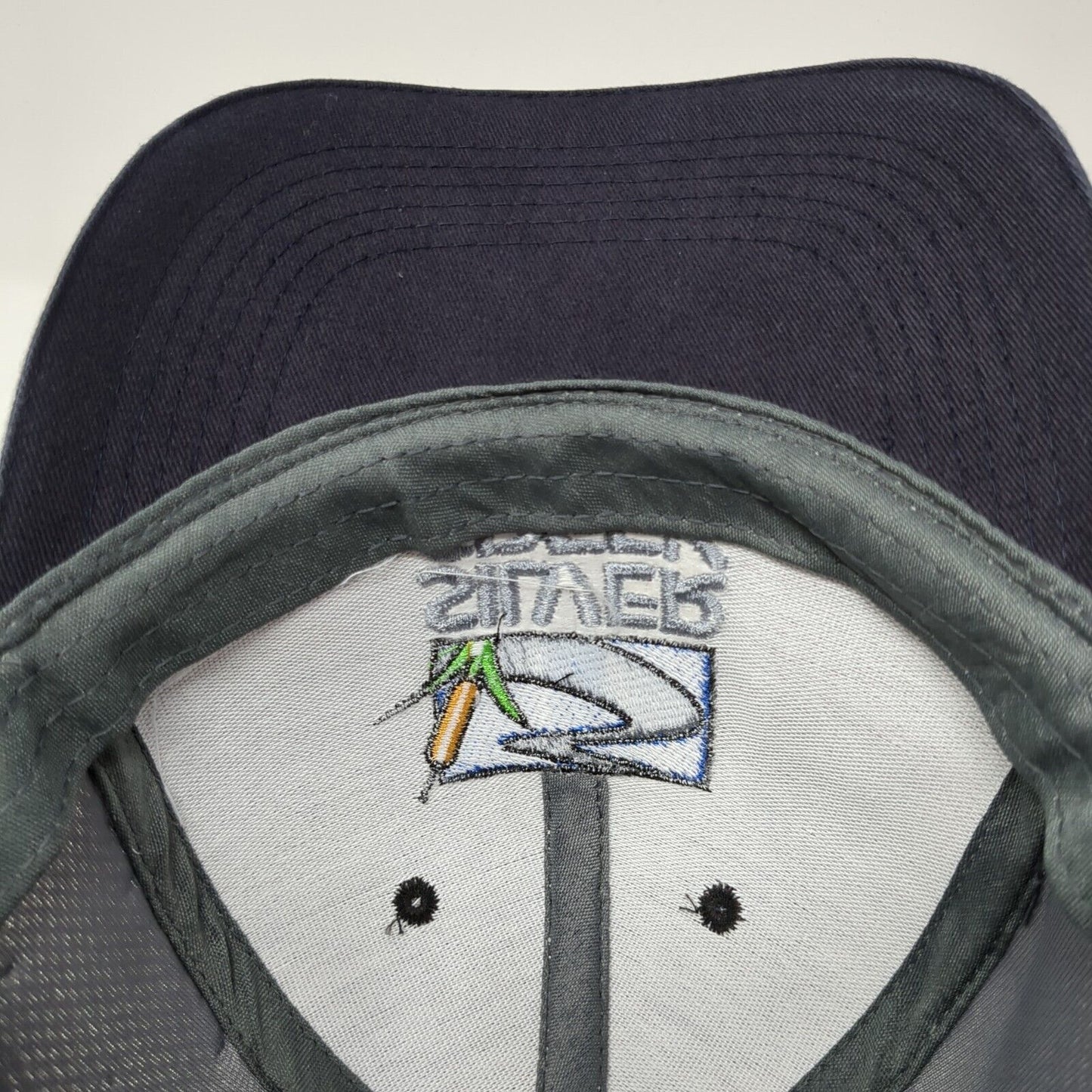Silver Creek Strapback Mesh Back Hat Blue One Size Embroidered 6 Panel